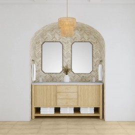 Marigot Single 72" Double (Vanity Only Pricing) in Sunwashed Oak